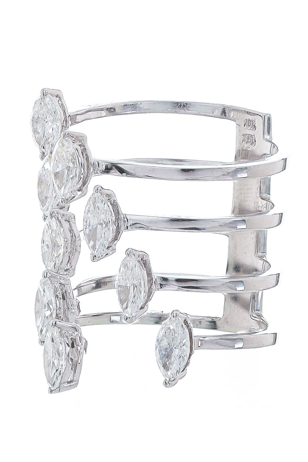 Diamond Ascending Open Ring - Image 3