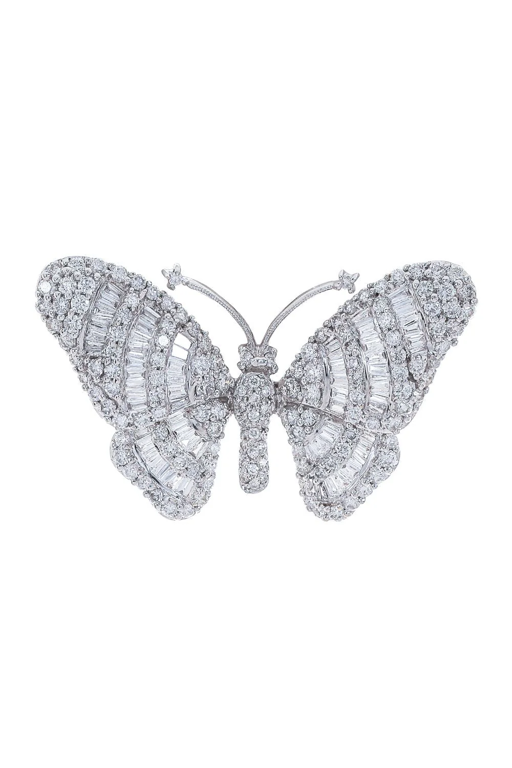 Diamond Butterfly Brooch