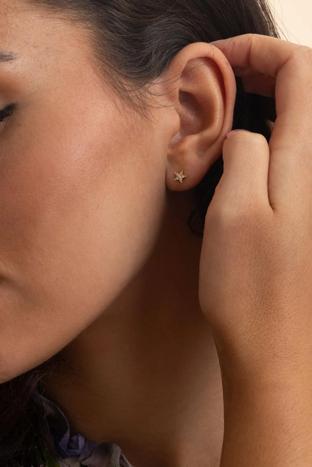 Diamond Mini Lucky Stars Earrings - Image 4