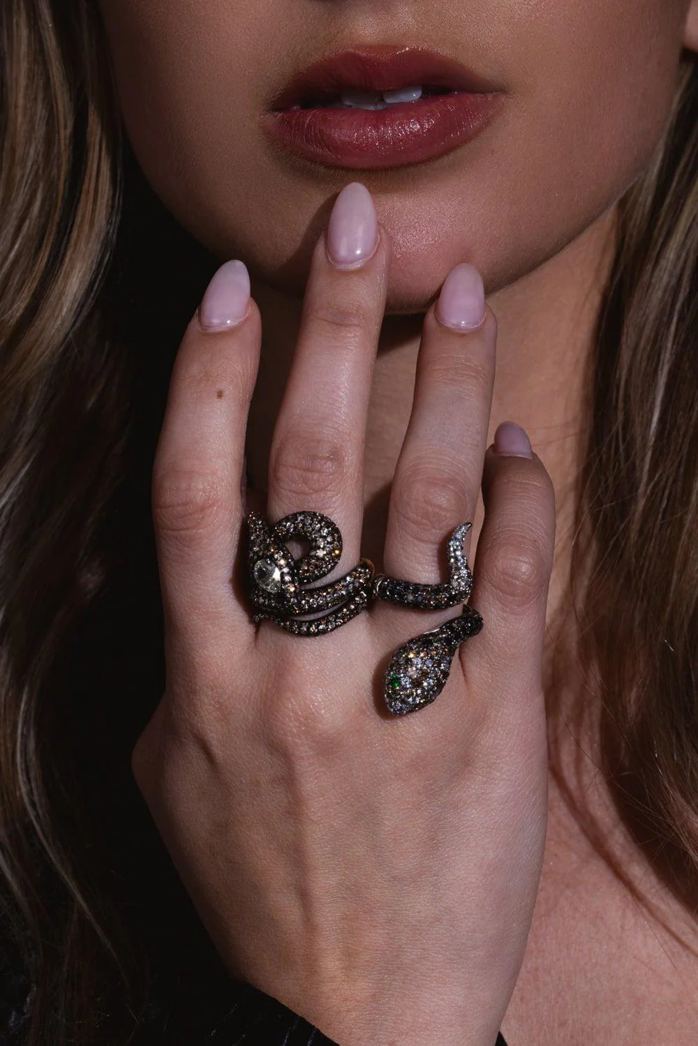 Diamond Snake Ring - Image 3