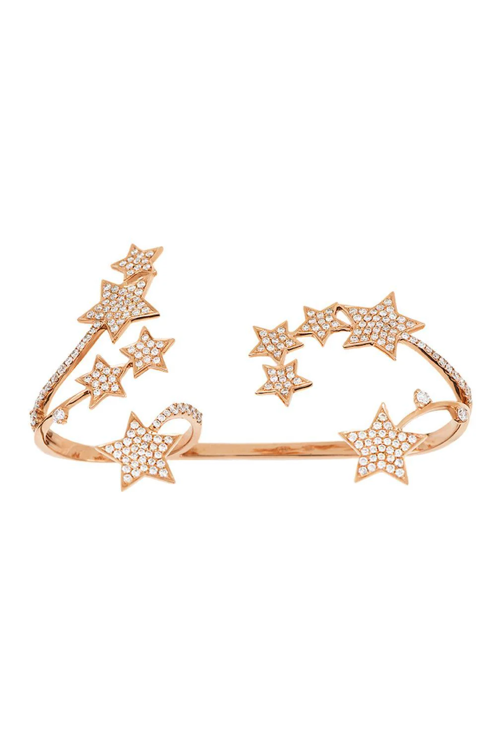 Diamond Star Multifinger Ring