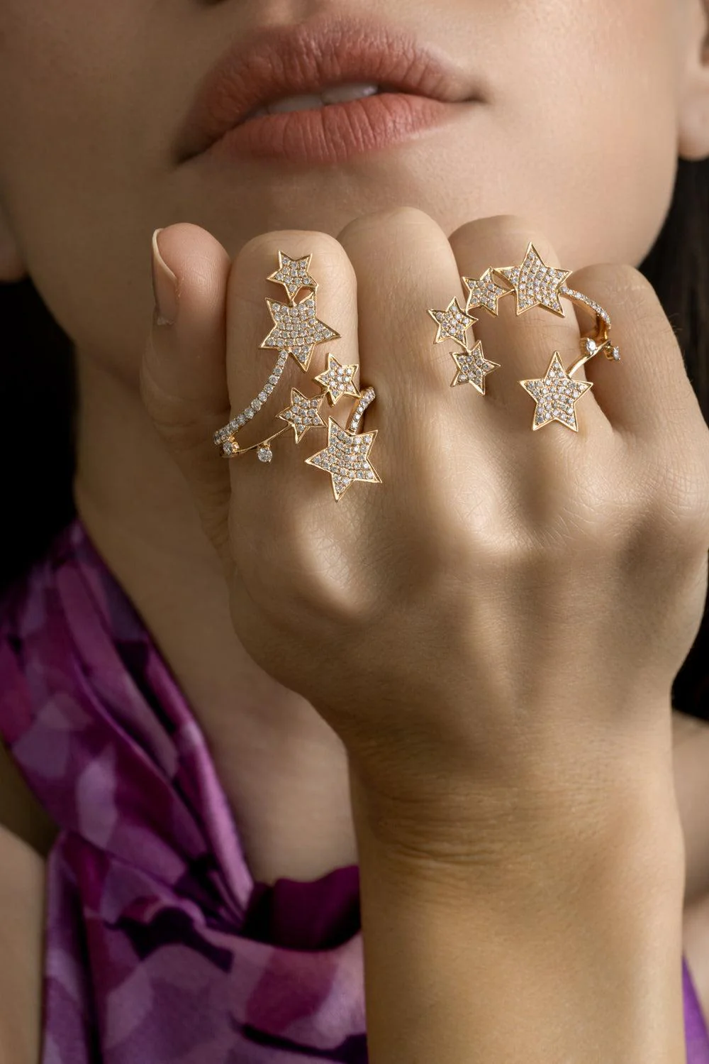 Diamond Star Multifinger Ring - Image 2