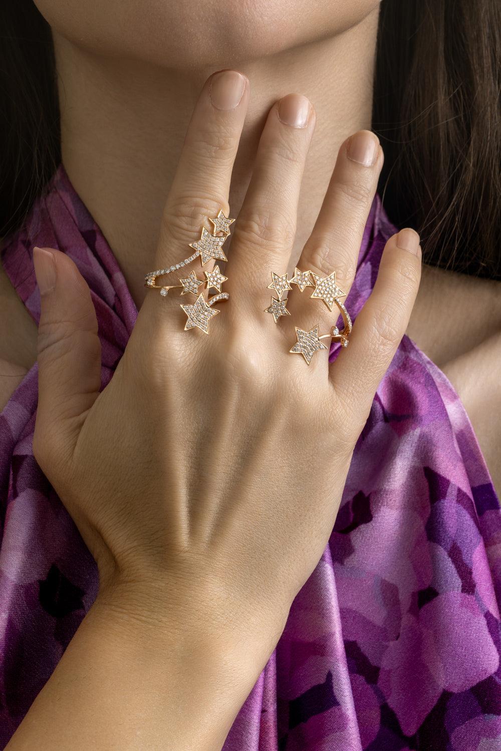 Diamond Star Multifinger Ring - Image 3
