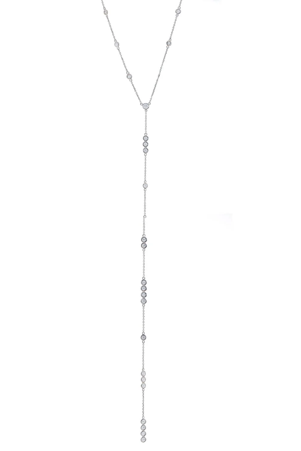 Diamond Y Drop Necklace