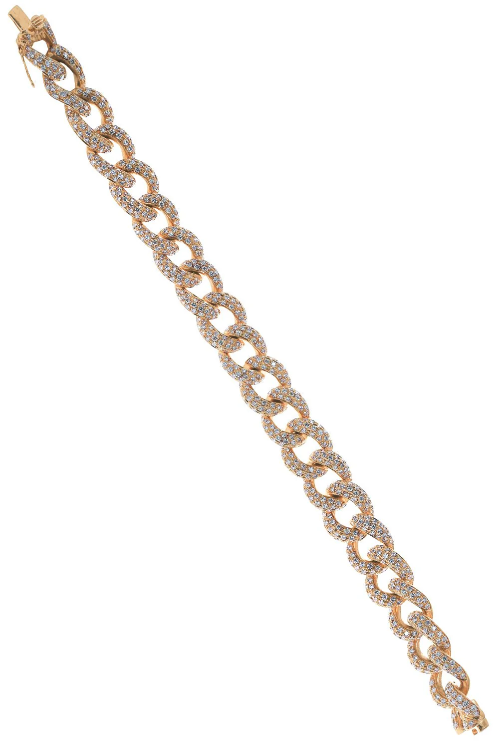 Fancy Diamond Link Bracelet