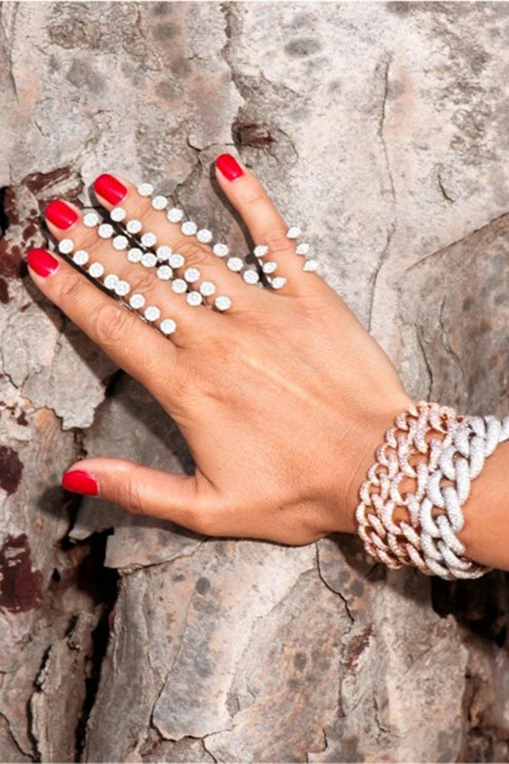 Full Diamond Link Bracelet - Image 3