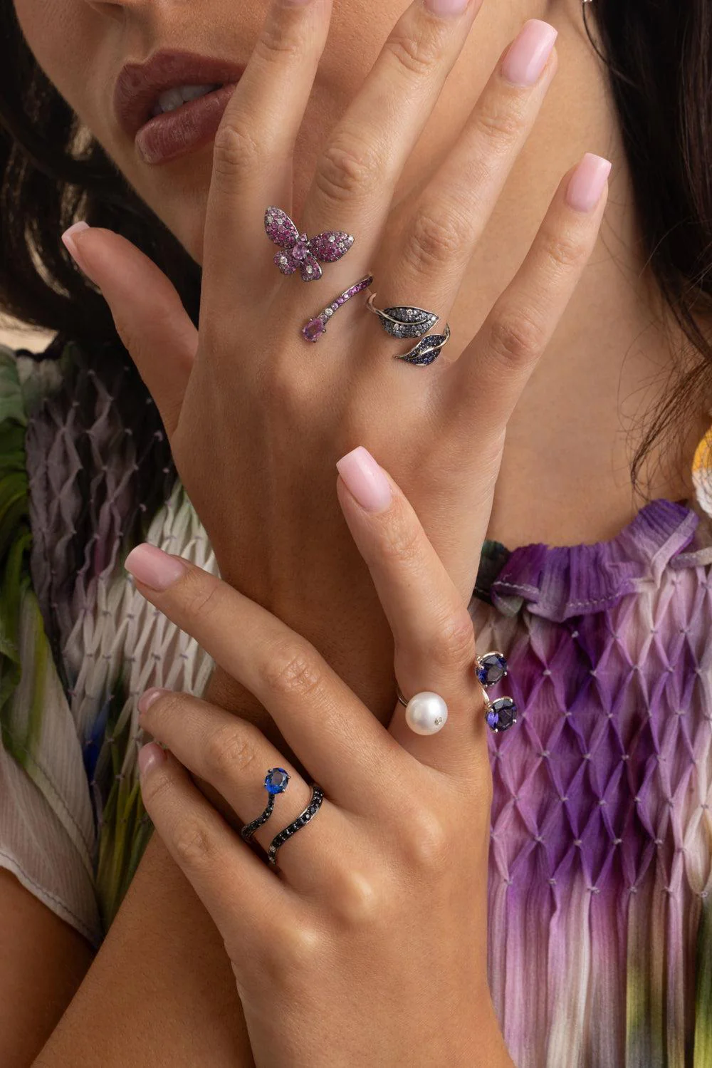 Iolite Pearl Torri Ring - Image 2