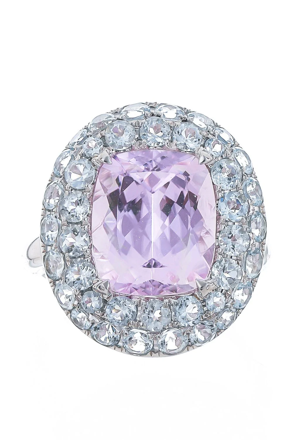 Kunzite Aquamarine Ring