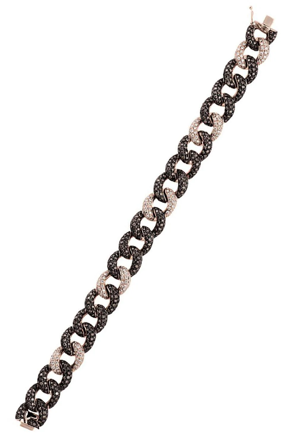 Mixed Diamond Curb Link Bracelet