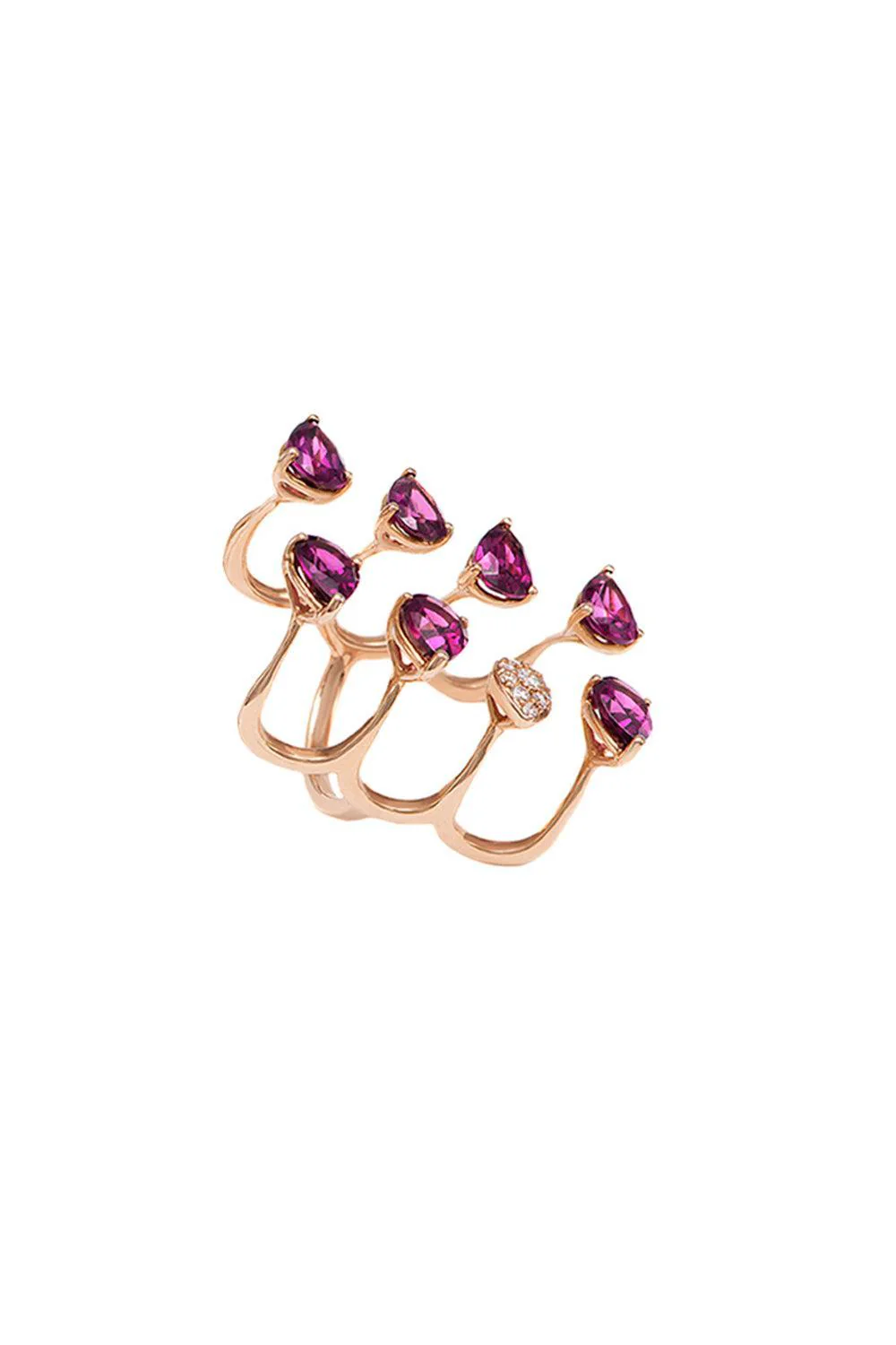 Rhodolite Garnet Aurore Ring