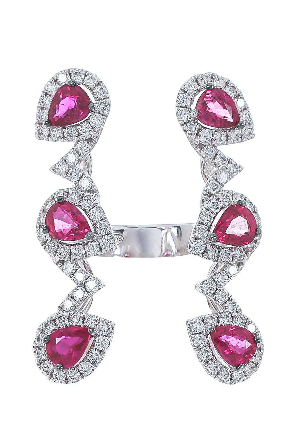Ruby Diamond Open Ring