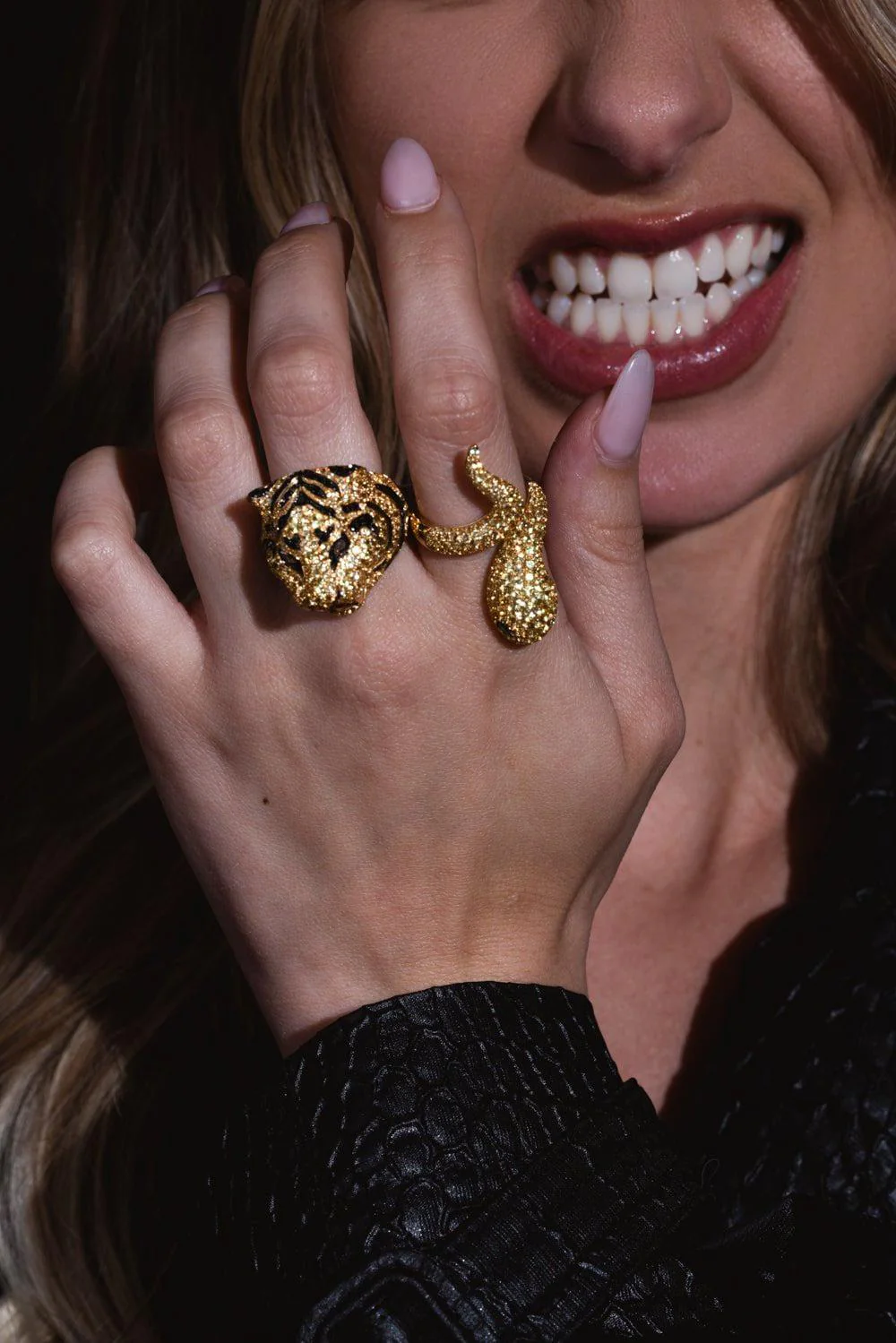 Yellow Sapphire Snake Ring - Image 3
