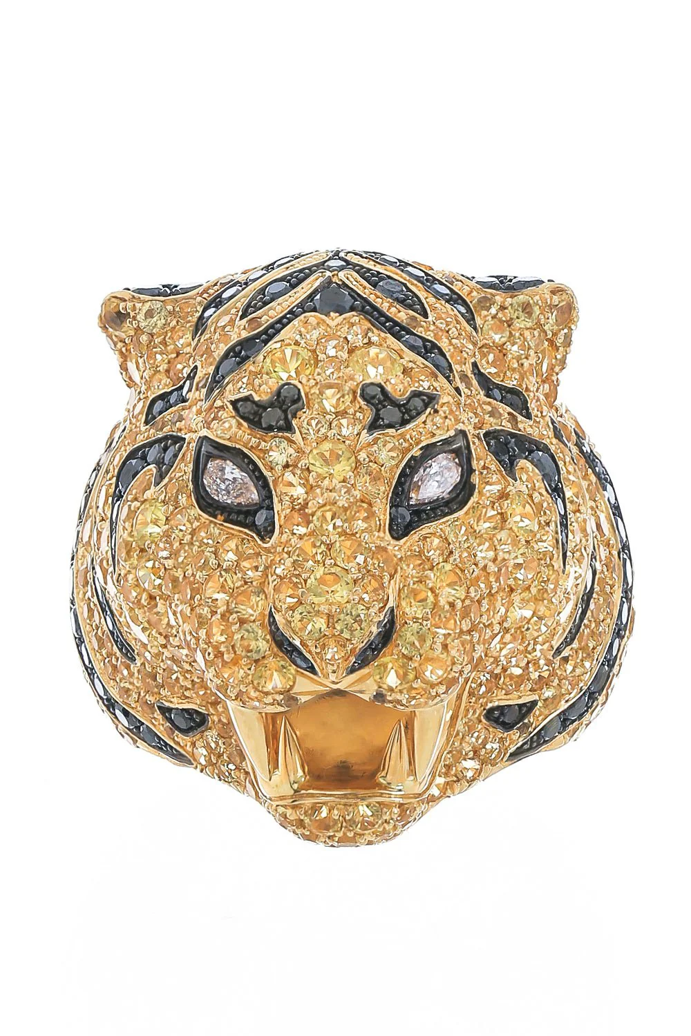 Yellow Sapphire Tiger Ring