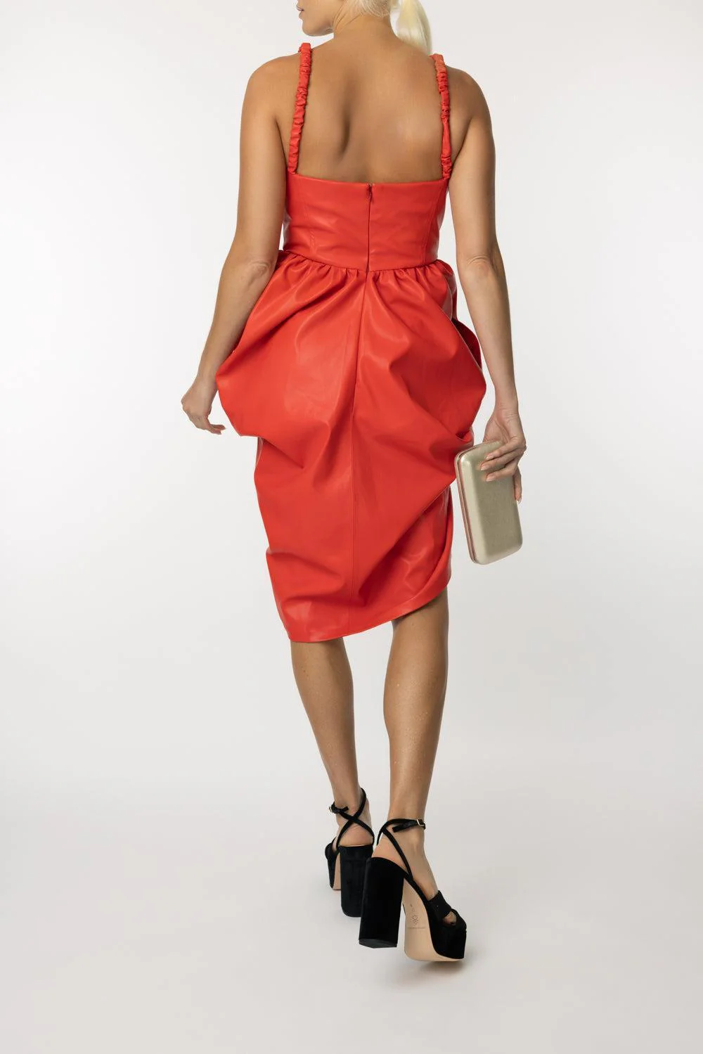 Bustier Ruched Wrapped Dress - Image 4