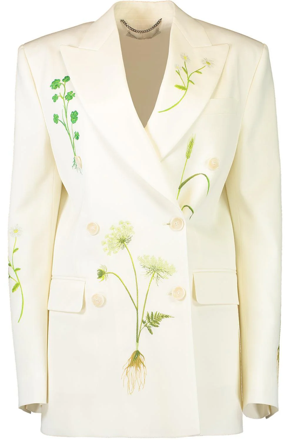 Embroidered Double Breasted Jacket