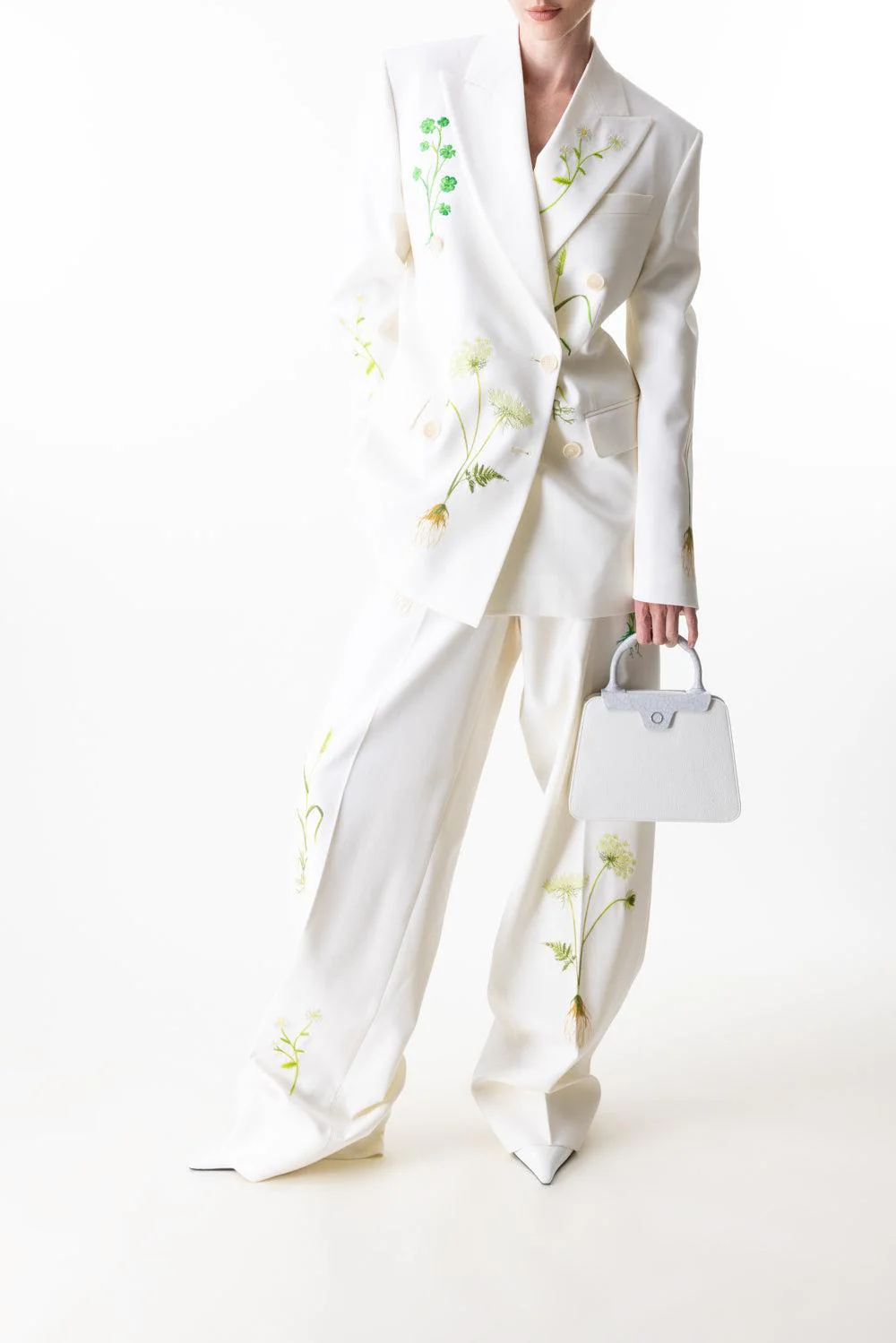 Embroidered Double Breasted Jacket - Image 2