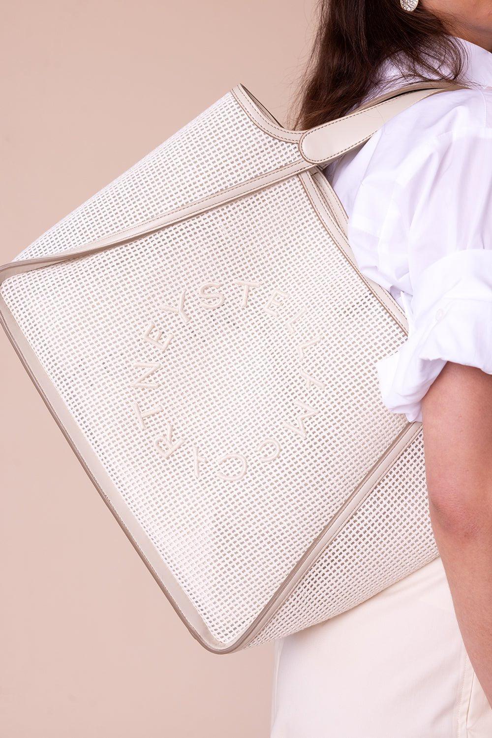 Embroidered Mesh Tote - Image 2