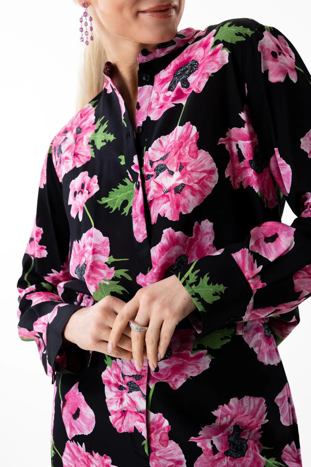 Iconic Poppy Print Shirt - Image 3