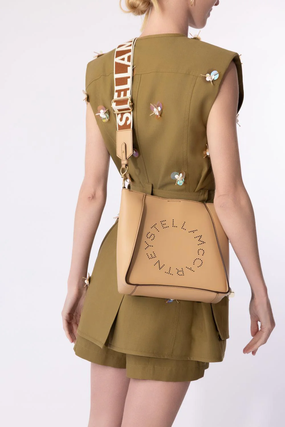 Logo Crossbody Bag - Fawn - Image 3