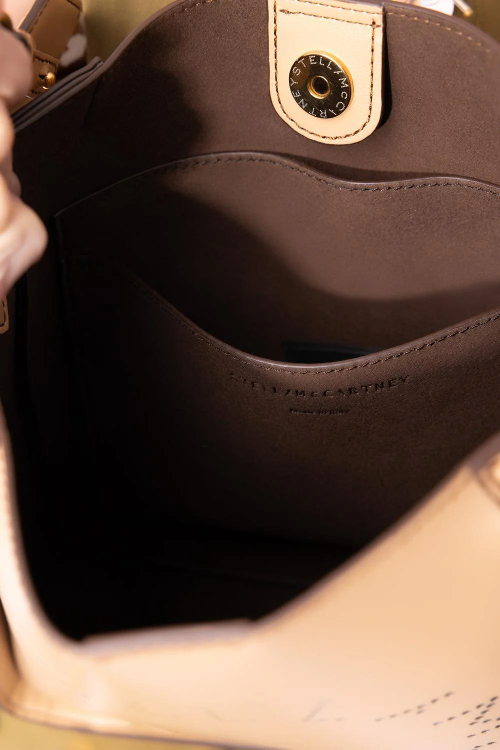 Logo Crossbody Bag - Fawn - Image 4