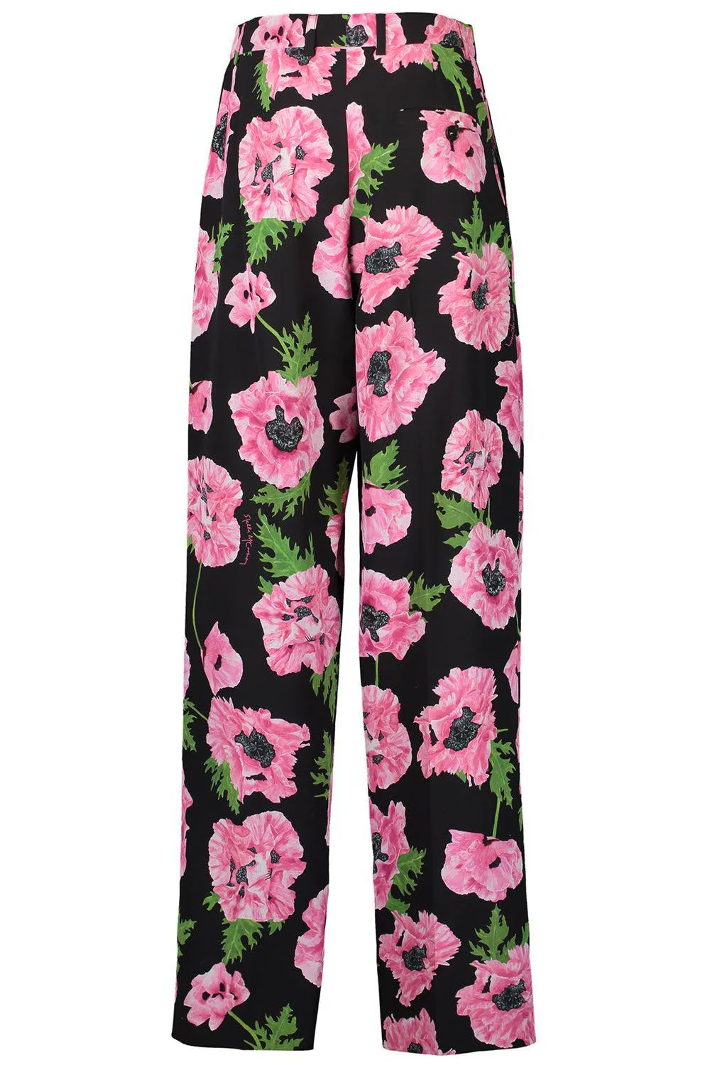 Poppy Print Trousers - Image 5