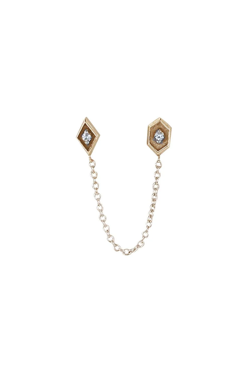 Sunken Diamond Hexagon Ear End