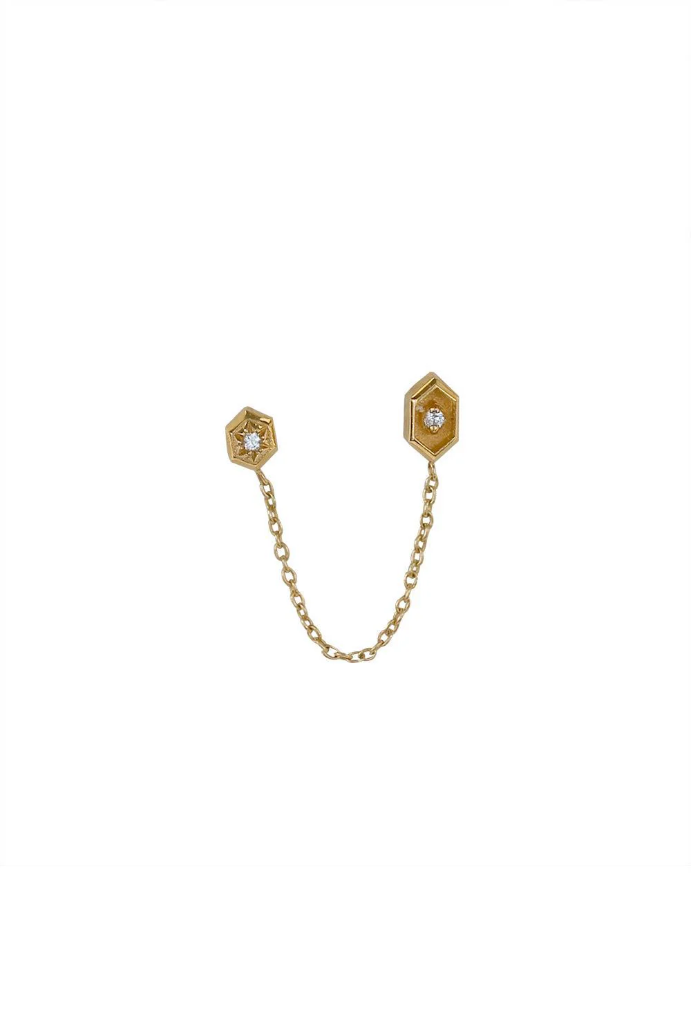 Sunken Hex Movement Earring