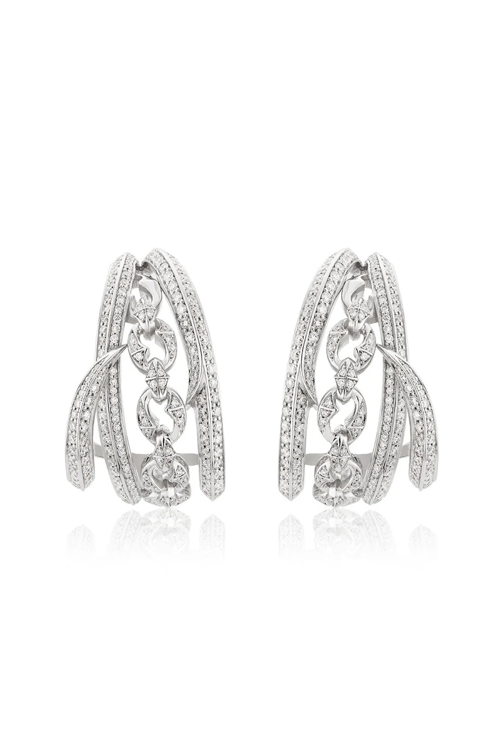 Bound Together Cuff Earrings