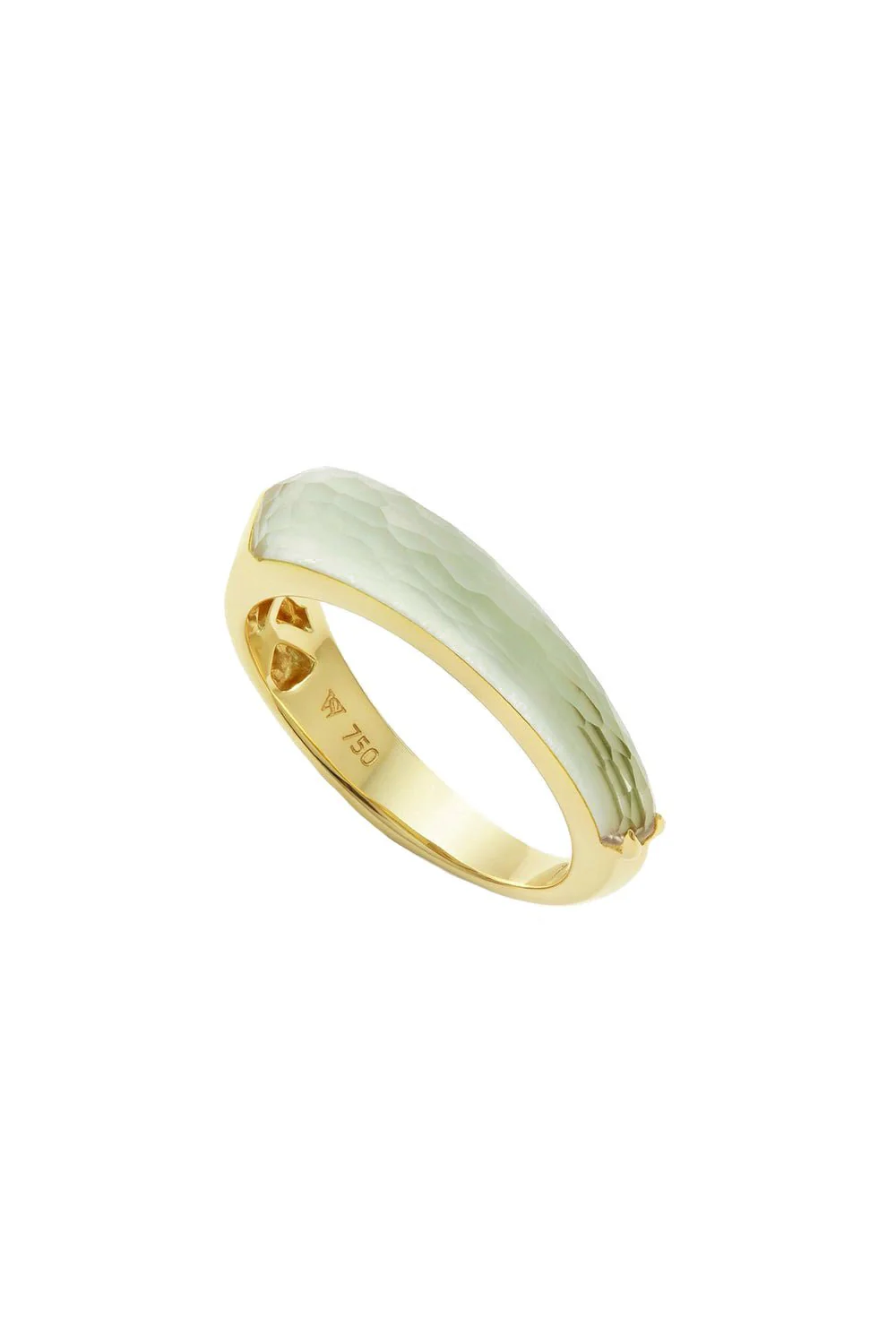 Crystal Haze Shard Slimline Stack Ring
