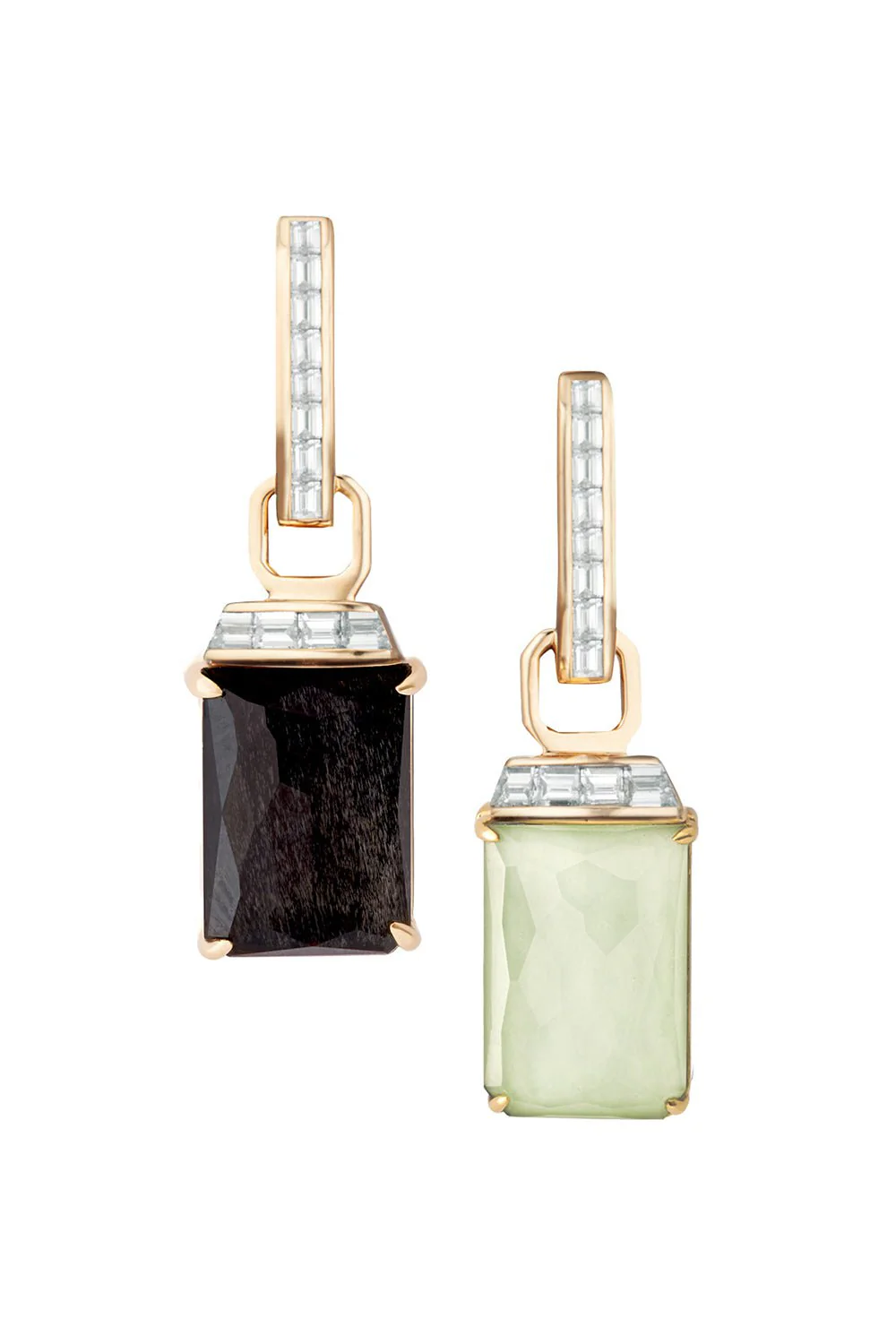 Crystal Haze Tablet Twister Earrings