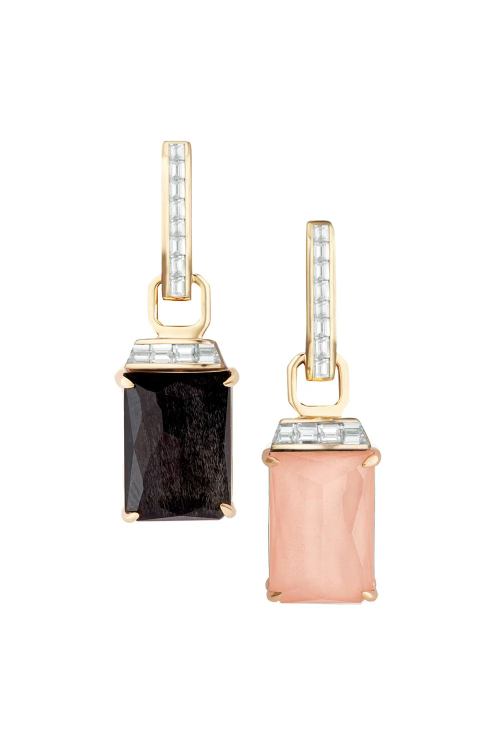Crystal Haze Tablet Twister Earrings