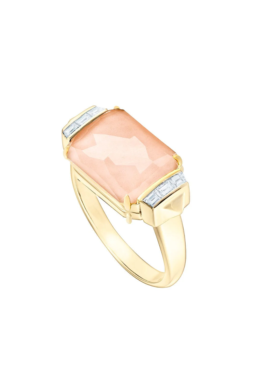 Crystal Haze Tablet Twister Slim Ring