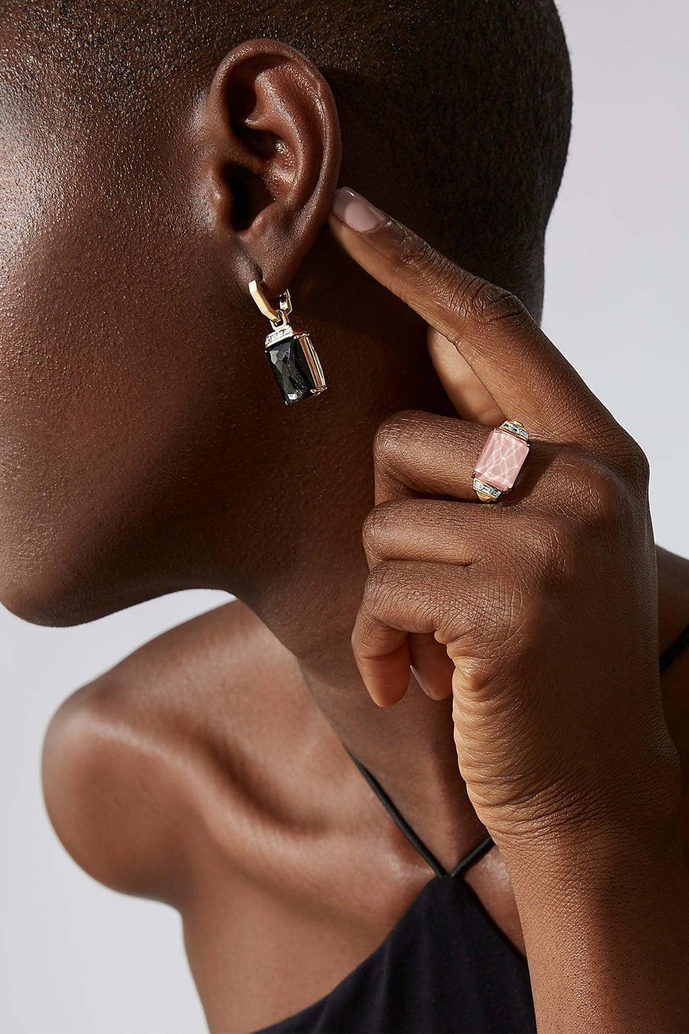 Crystal Haze Tablet Twister Slim Ring - Image 2