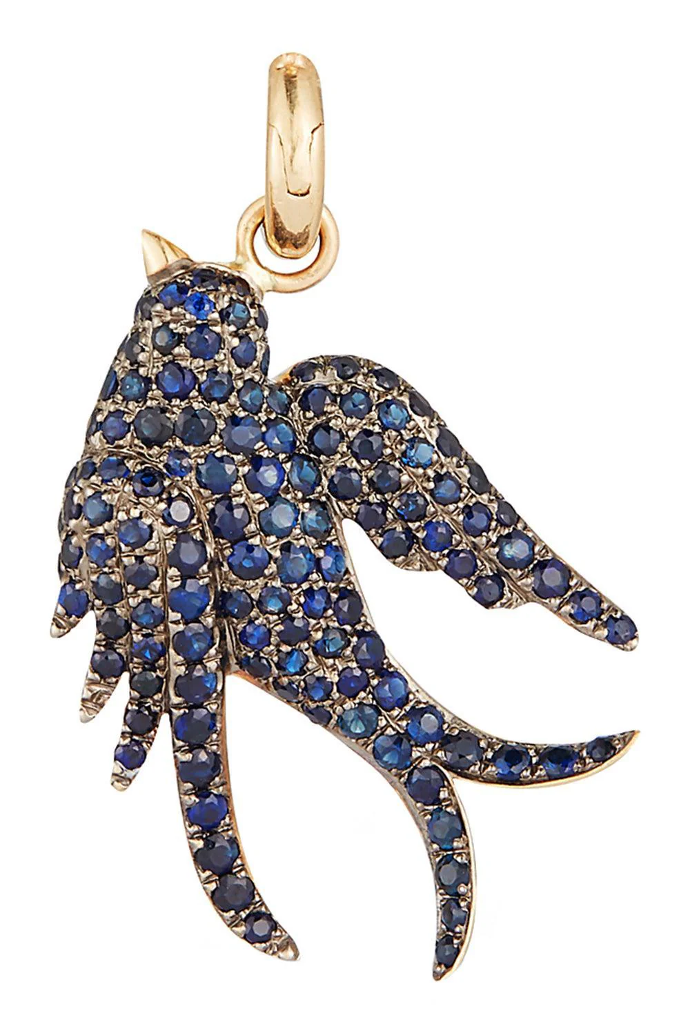 Blue Sapphire Birdie Charm