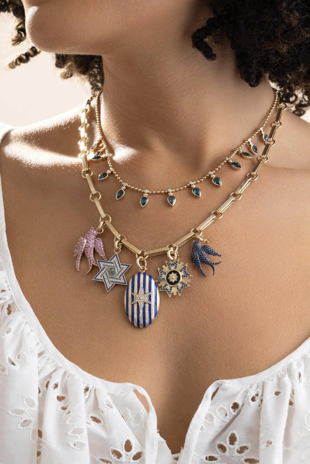 Blue Sapphire Birdie Charm - Image 3