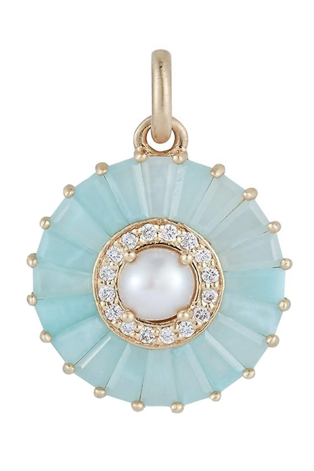Pearl Diamond Turquiose Emily Charm