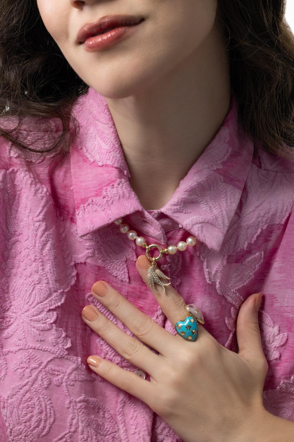 Pearl Sparrow Charm - Image 3