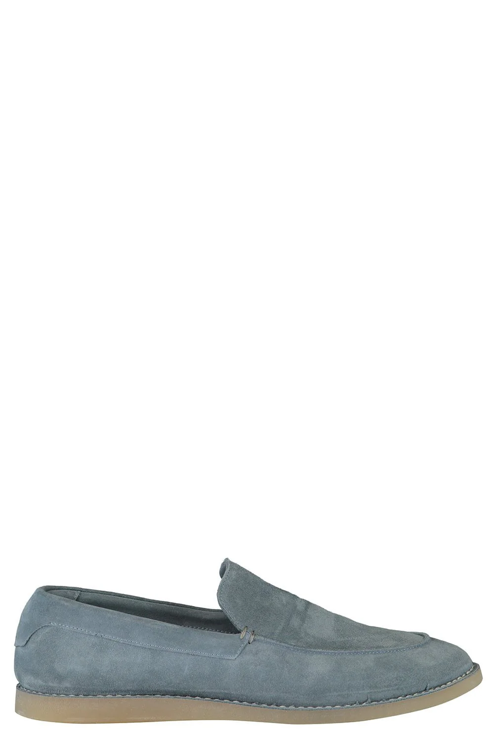 Suede Leather Loafer - Denim