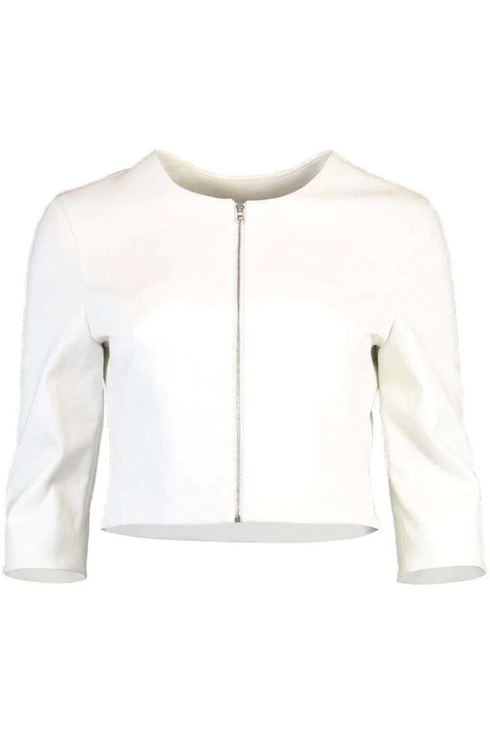 Cropped Cardigan Jacket - Ivory