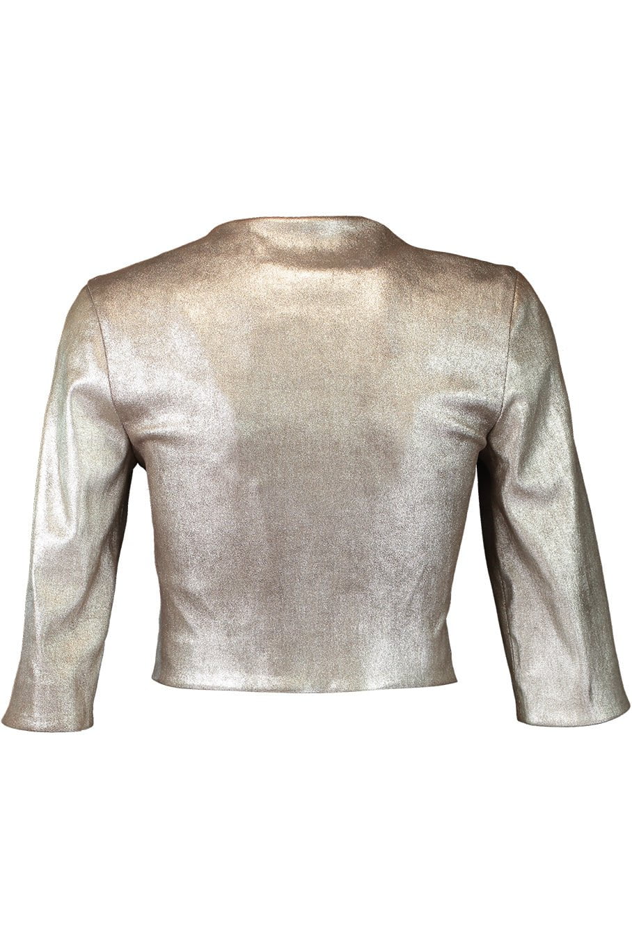 Cropped Cardigan Jacket - Platinum - Image 3