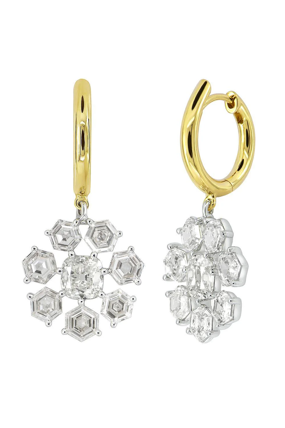 Diamond Frost Flake Earrings