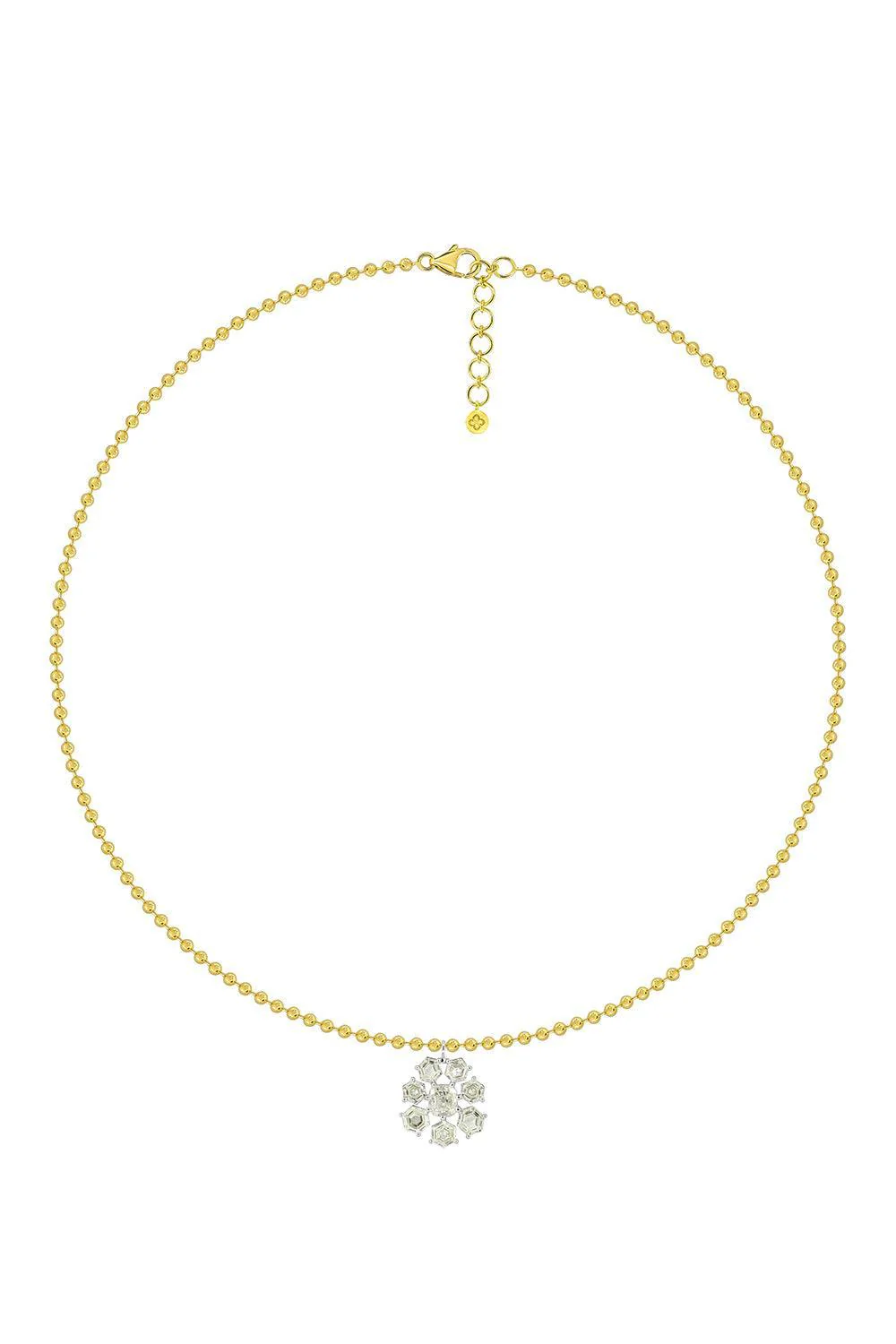 Diamond Frost Flake Pendant Necklace