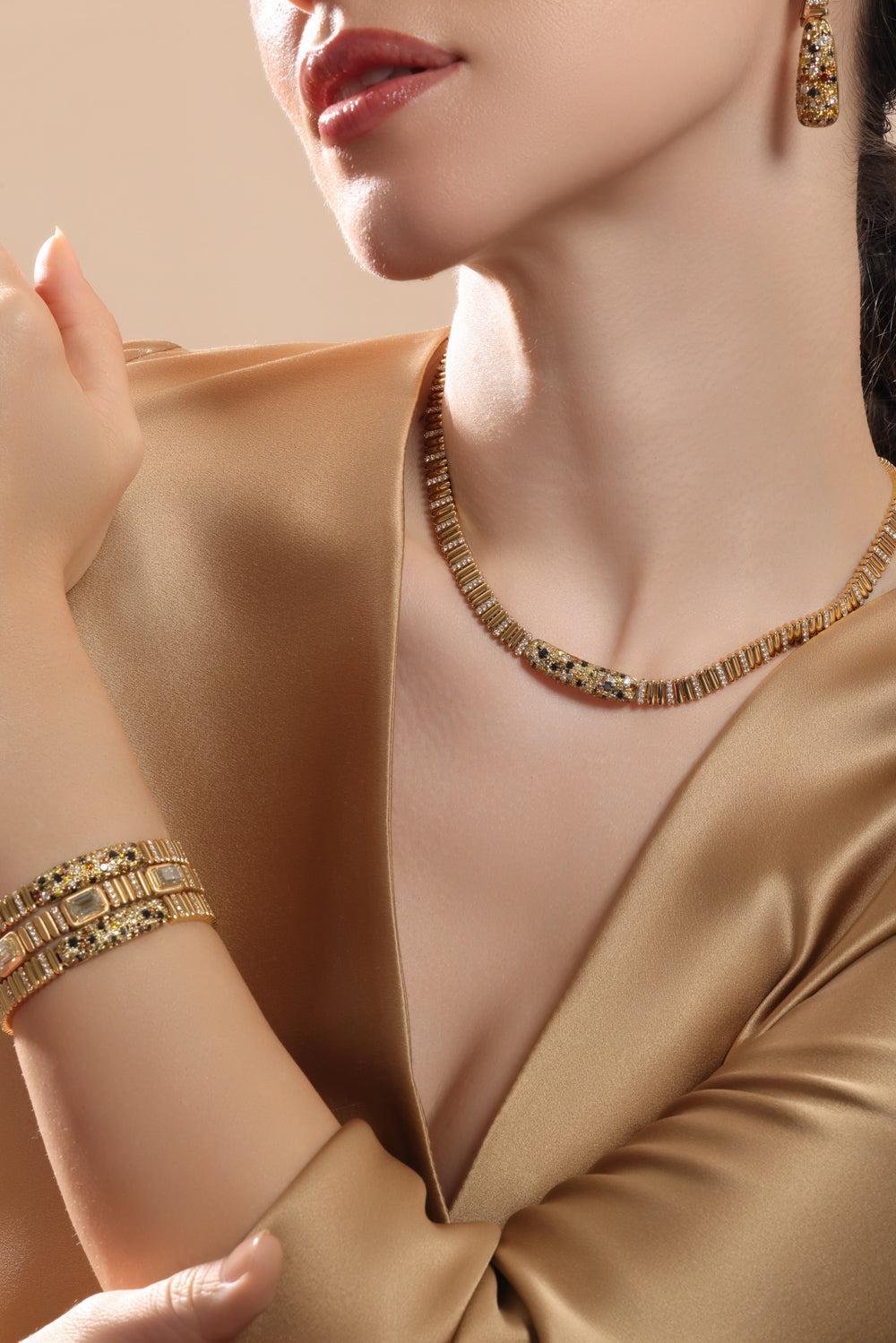 Diamond Mixed Ombre Necklace - Image 2