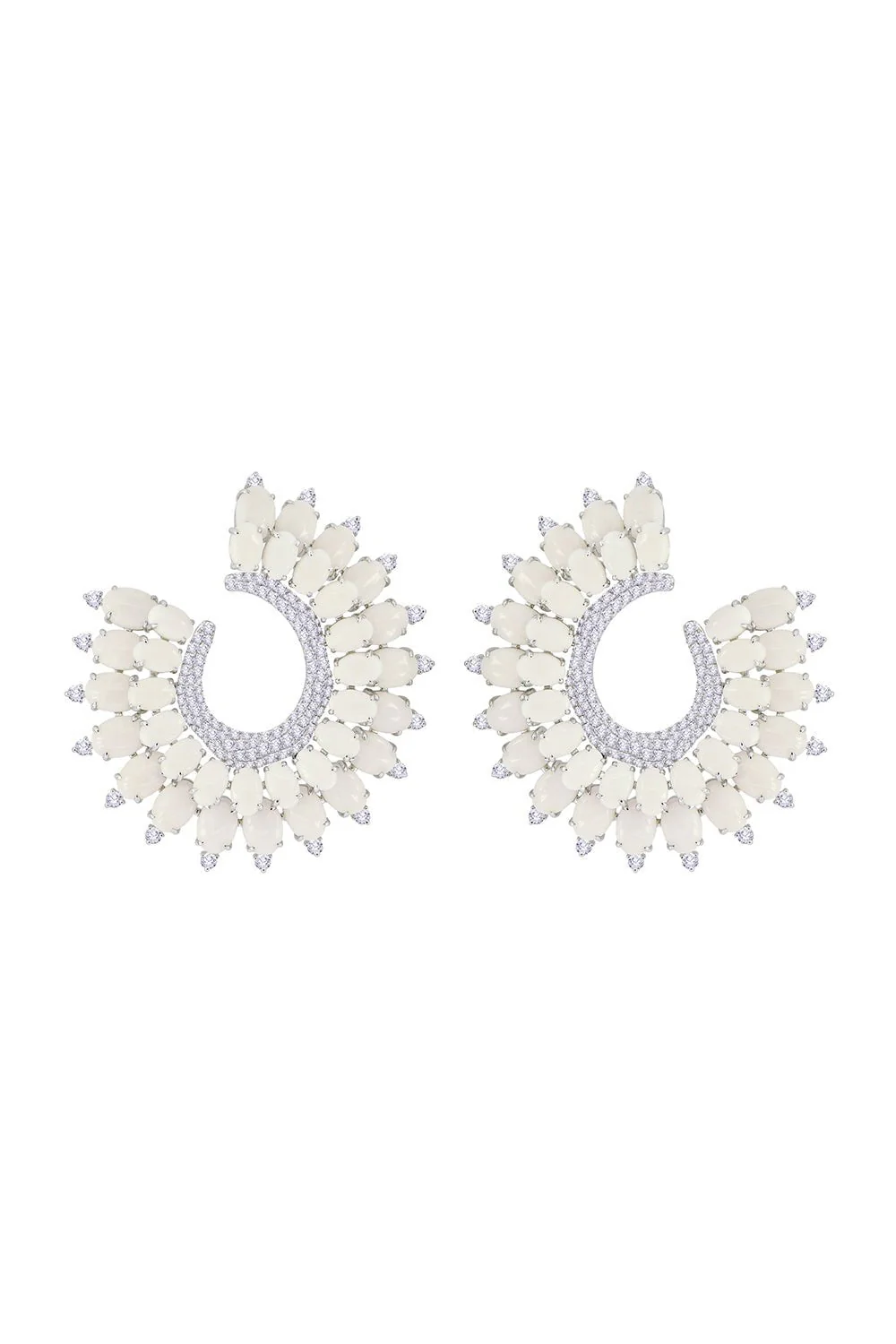 Round Agate Earrings