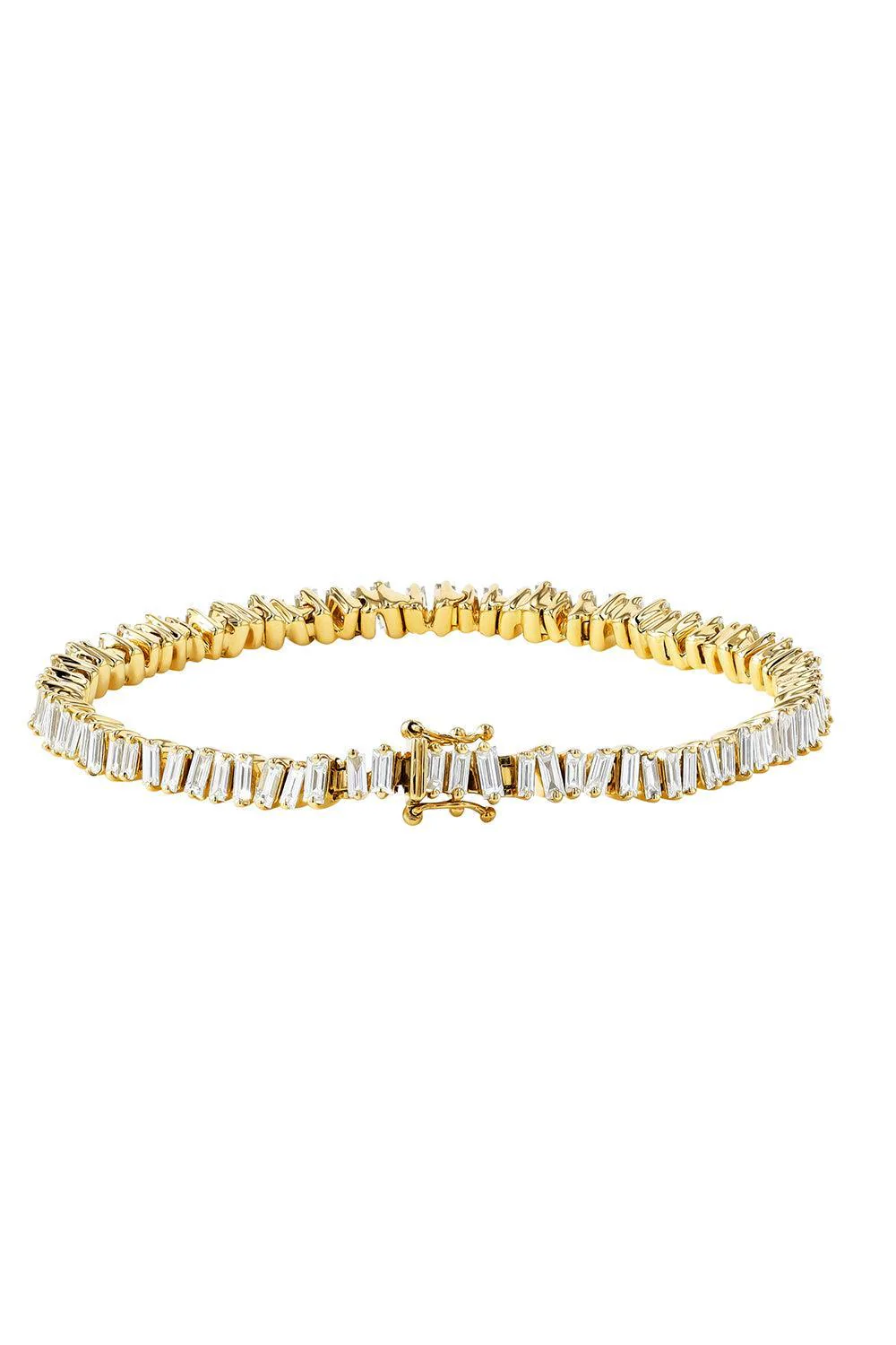 Classic Diamond Baguette Tennis Bracelet - Image 5