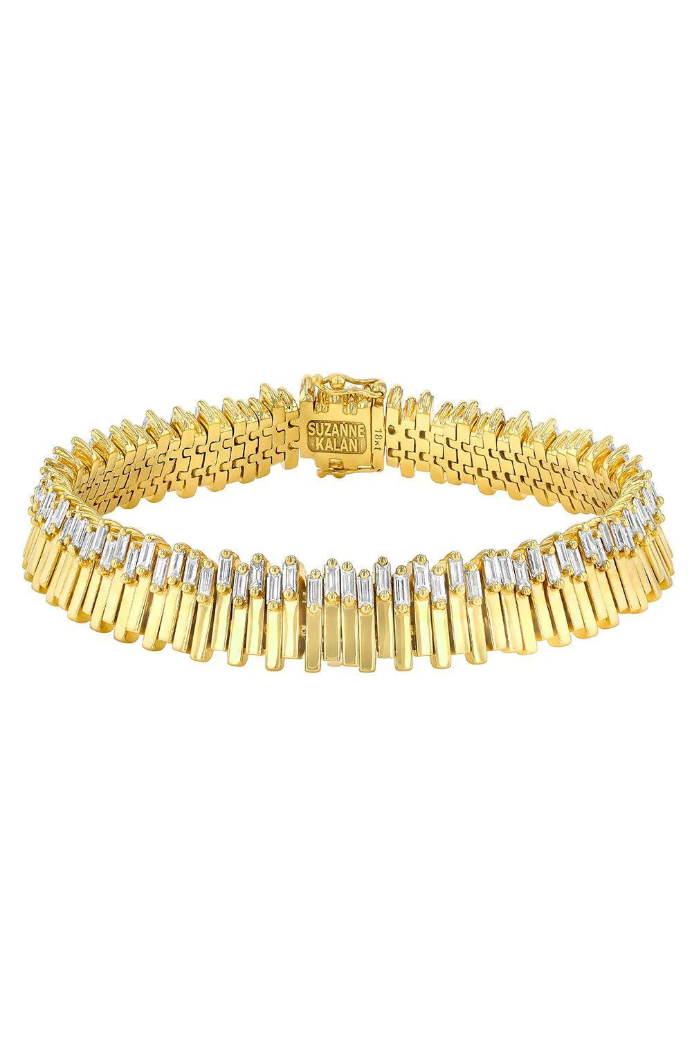 Baguette Diamond Jagged Tennis Bracelet