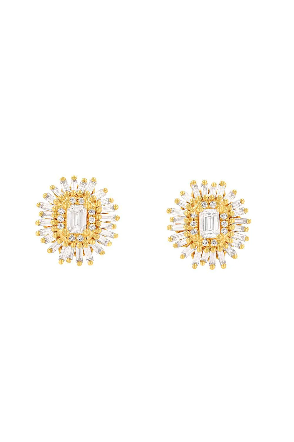 Diamond Flower Earrings