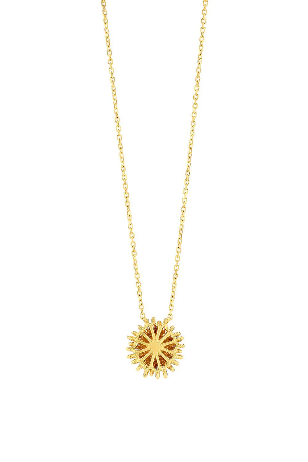 Diamond Flower Pendant Necklace - Image 6