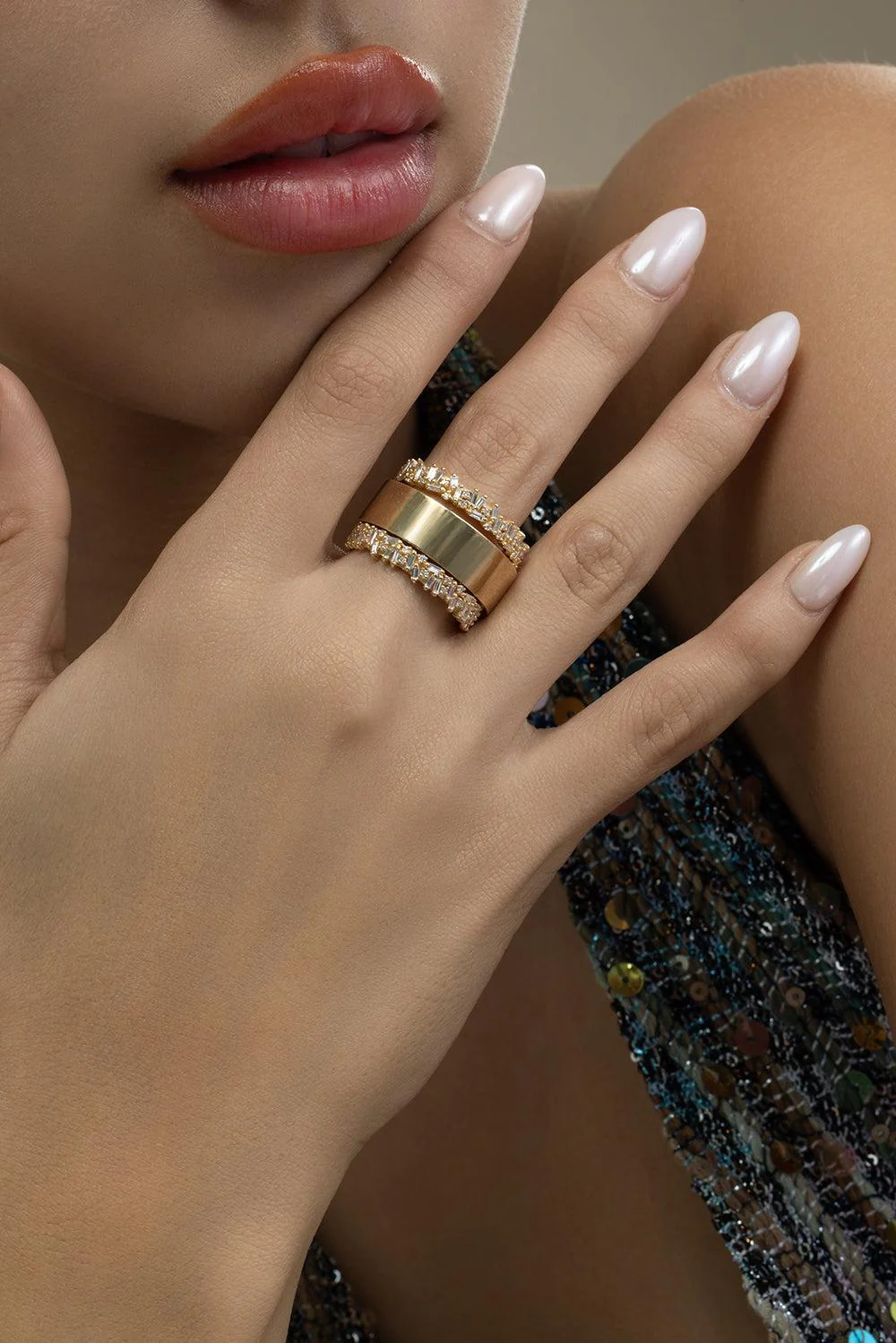 Diamond Midi Ring Jacket - Image 2