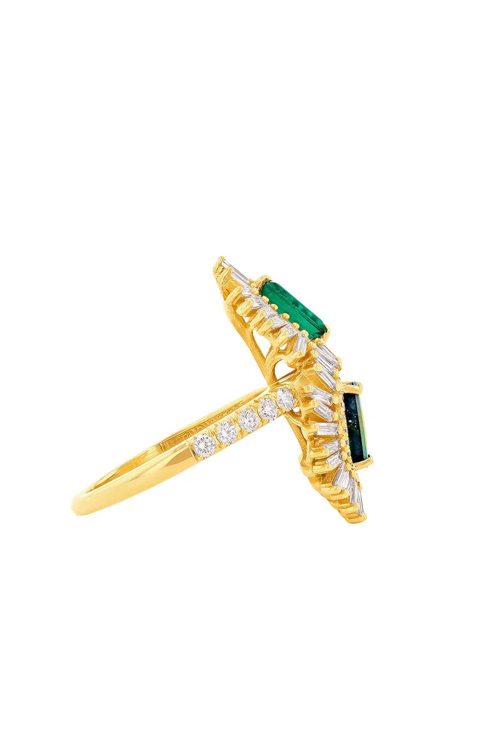 Emerald Opal Cocktail Ring - Image 5